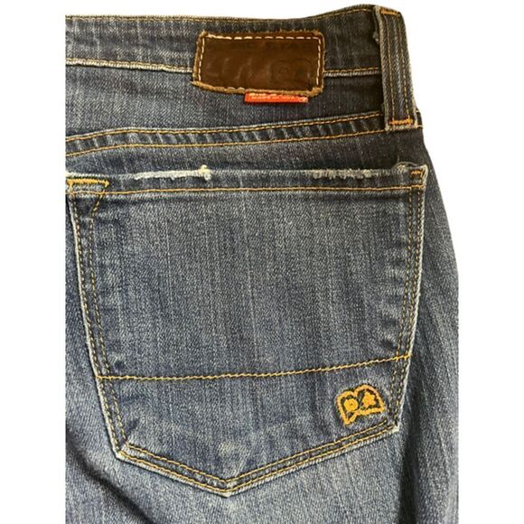 BIG STAR Bootcut Denim Blue Jeans Size 30x32 Distressed Frayed Stretch Low Rise - Picture 10 of 11